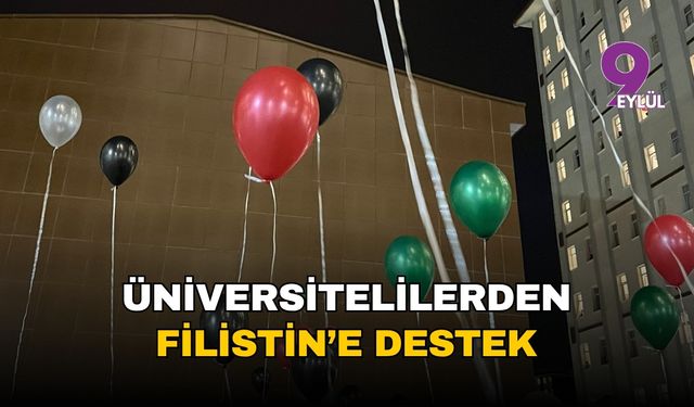 İzmirli üniversitelilerden Fİlistin'e destek