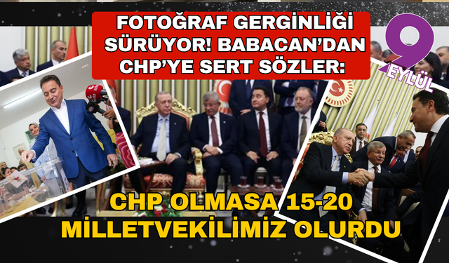Ali Babacan'dan CHP'ye sert sözler! "Bizim üzerimizden bir çatışma yürüttüler"