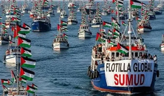 İsrail'den Akdeniz'e füze! Sumud Filosu alarma geçti