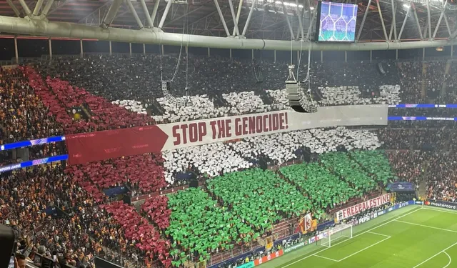 UEFA’dan Galatasaray’a tepki çeken karar: ‘Özgür Filistin’ pankartına tahammül edemediler