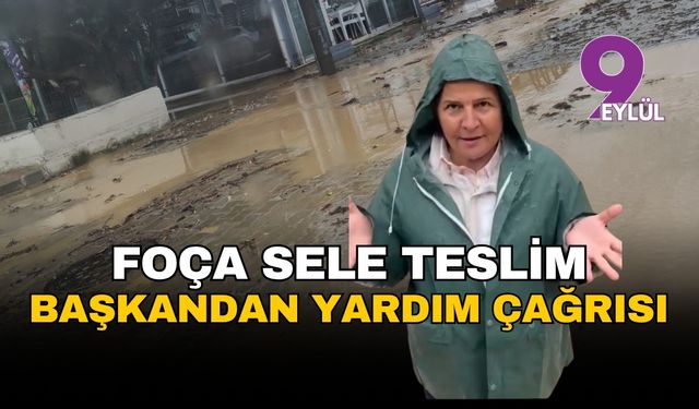 İzmir Foça sele teslim: Başkandan yardım çağrısı!
