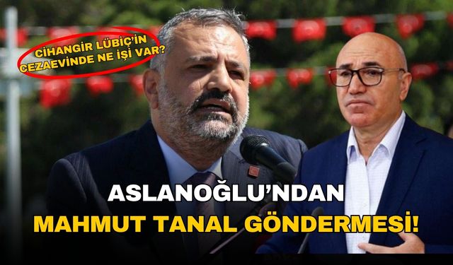 Aslanoğlu'ndan Mahmut Tanal göndermesi: 'Cihangir Lübiç'in cezaevinde ne işi var?' diye sorardı