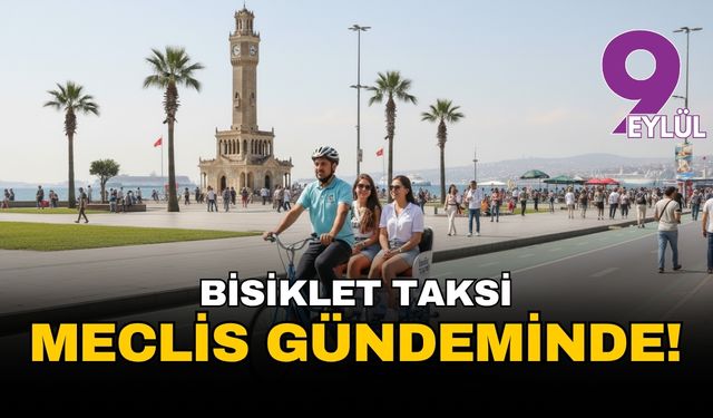 İzmir'in yollarına 'bisiklet taksi' geliyor