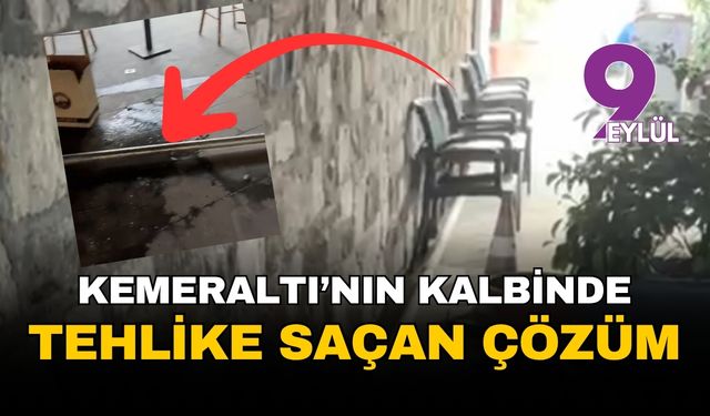 İzmir Konak Kemeraltı'nın kalbinde tehlike saçan çözüm: Dokuz aylık su sızıntısı çileye dönüştü