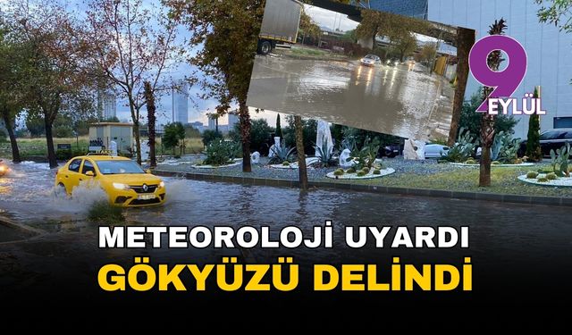 İzmir'de sarı kodlu alarm kâbusa döndü: Sağanak yağış kenti esir aldı