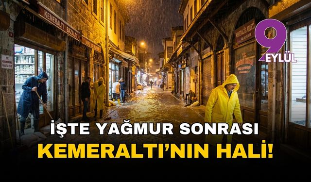 İzmir Kemeraltı yağmura teslim