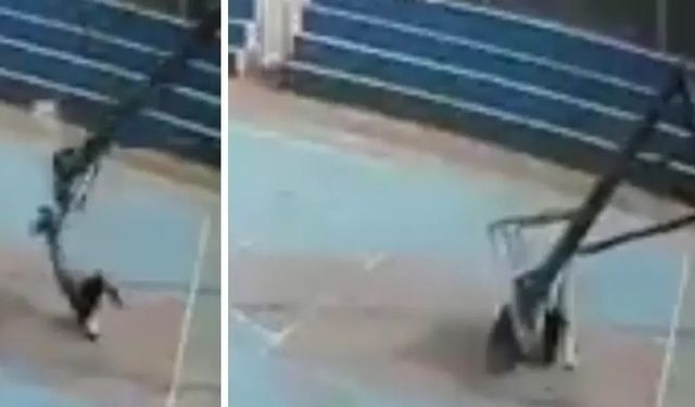 Ölüme smaç! Basketbol oynarken feci şekilde can verdi! O anlar kamerada