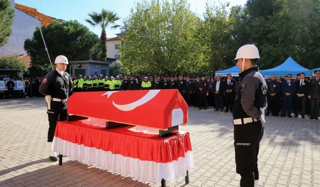 Manisa’da şehit polis memuru Ali Barut için tören düzenlendi