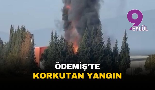 İzmir Ödemiş'teki salça fabrikasında korkutan yangın: Alevler 1 saatte güçlükle kontrol altına alındı