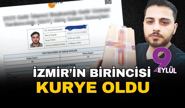 İzmir’in birincisi kurye oldu!