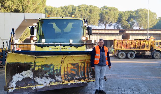 Ödemiş’te kara kışa geçit yok: Belediye ekipleri teyakkuza geçti