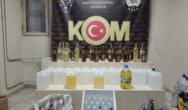 İzmir'de sahte içki çetesine yılbaşı baskını: 3 kişi demir parmaklıklar ardında