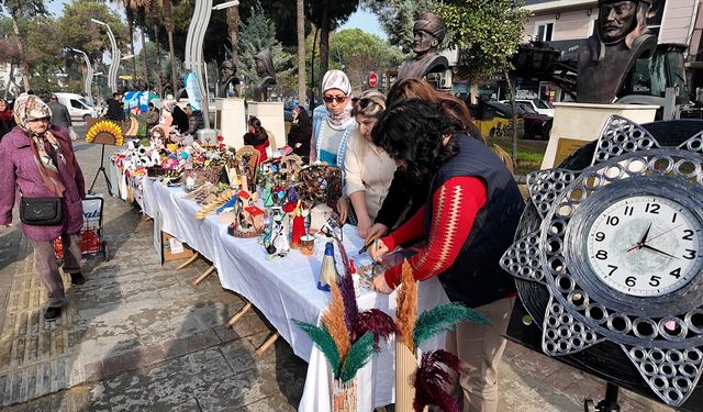 Tire’de kadın emeği vitrine çıktı: El sanatları kazanca dönüştü