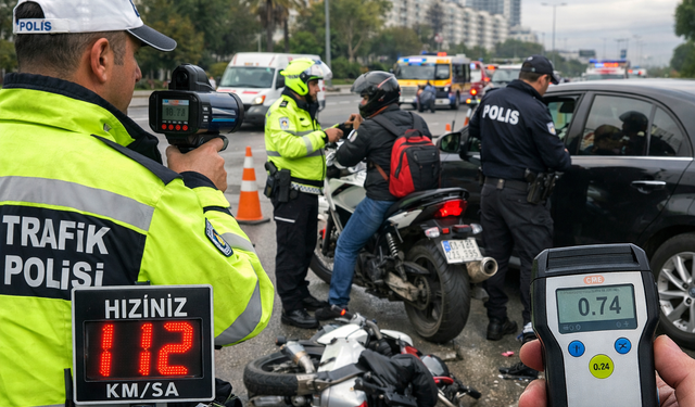 İzmir’in trafik karnesi açıklandı: Motosiklet kazaları ve hız ihlalleri zirvede