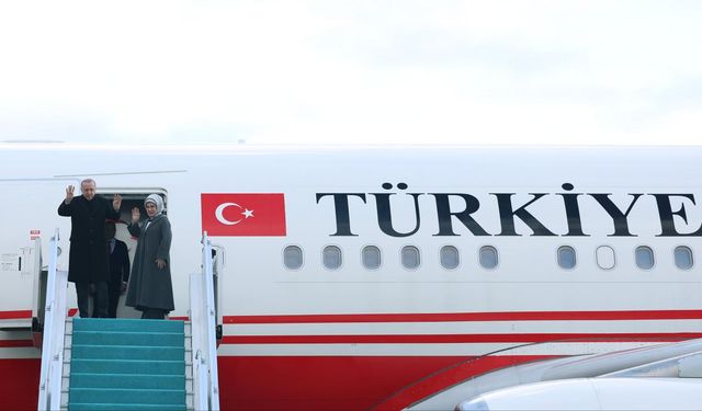 Cumhurbaşkanı Erdoğan, 'Uluslararası Barış ve Güven Forumu' için Türkmenistan’da