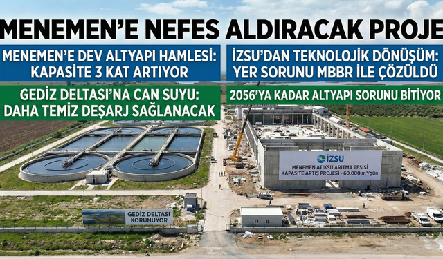 Menemen'e nefes aldıracak proje: Atıksu arıtma kapasitesi 3 katına çıkıyor