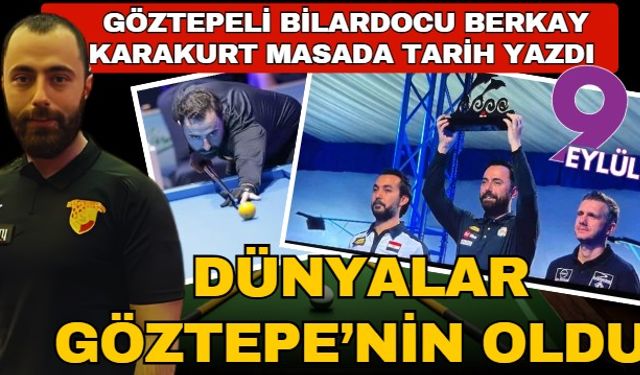 Göztepeli sporcu 3 Bant Bilardo Dünya Kupası'nda şampiyon oldu