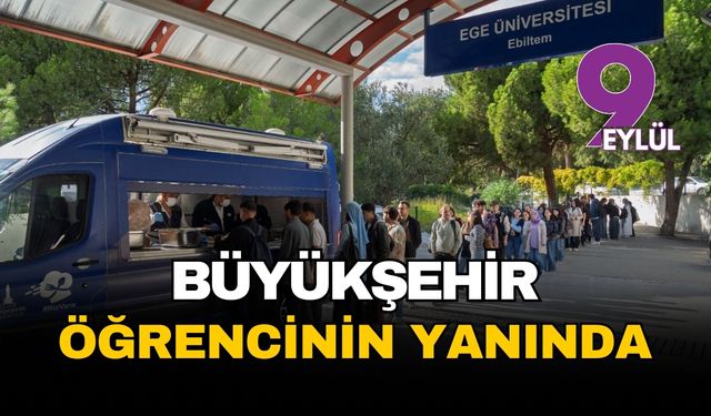 İzmir Büyükşehir öğrencinin yanında