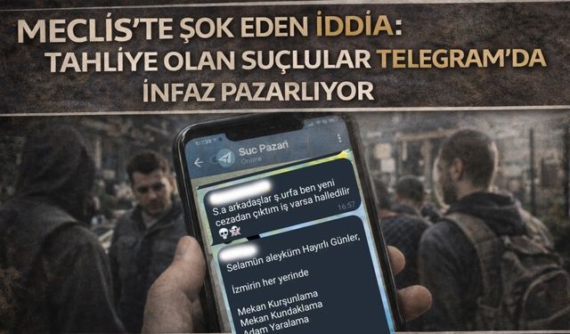 Meclis'te şok eden iddia: Tahliye olan suçlular Telegram'da İzmir'de infaz pazarlıyor