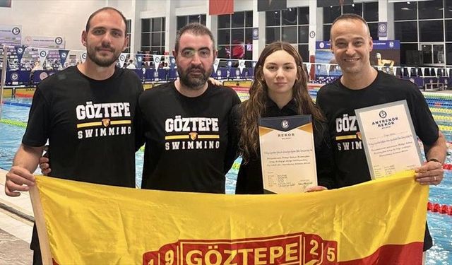 Göztepeli yüzücüden tarihi başarı: 11 yıllık Türkiye rekoru tarihe karıştı