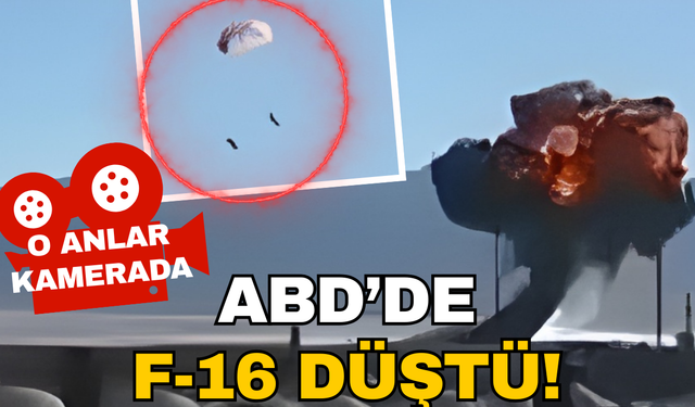 ABD'de F-16 savaş uçağı düştü