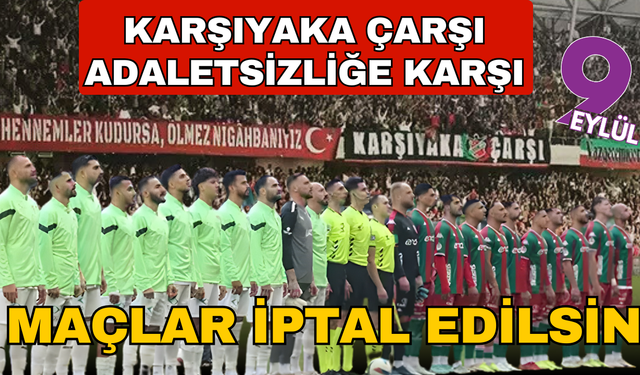 Karşıyaka'dan TFF'ye 12'nci haftada oynanmış karşılaşmalar iptal edilsin başvurusu