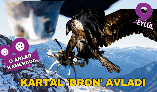 Kartalın havada kaptığı drone 6 saatlik tırmanışla kurtarıldı