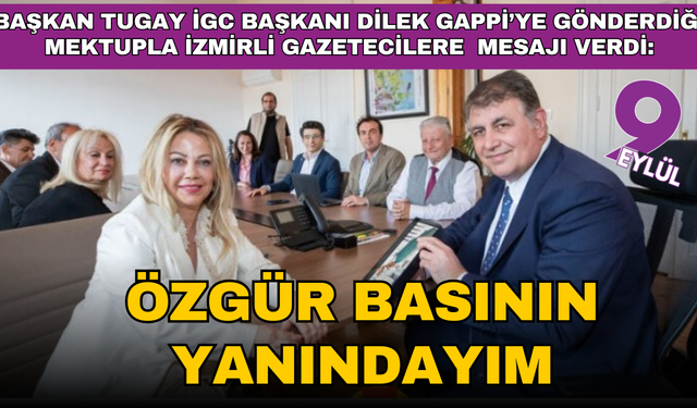 Başkan Cemil Tugay'dan İzmirli gazetecilere yeni yıl mesajı
