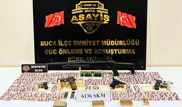 Buca’da zehir ve silah tacirlerine darbe: Polisten o adrese şok baskın