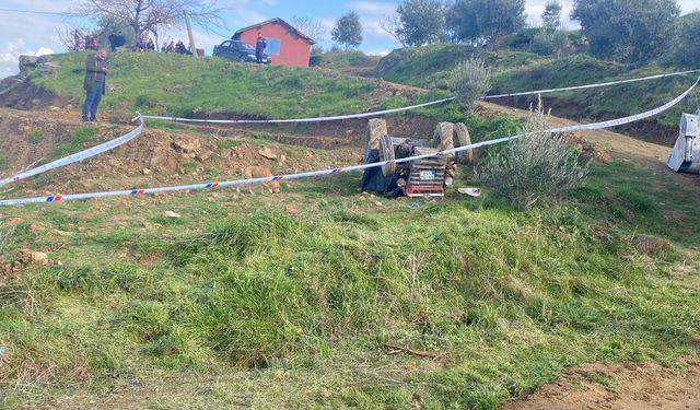 Ödemiş’te tarım mesaisine kan bulaştı: Devrilen traktörün altında kalan sürücü yaşamını yitirdi