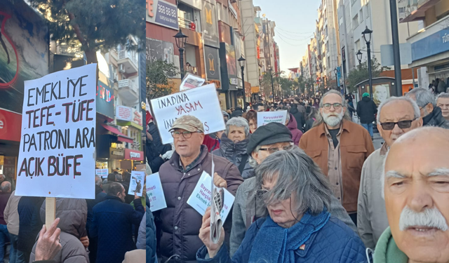 Emekliler sokağa indi: Maaşlarda artış talep etti!