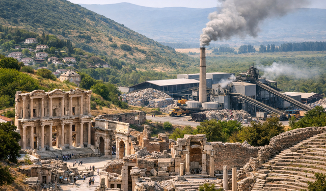 İzmir Efes Selçuk'ta tarihin gölgesinde atık bertaraf tesisi