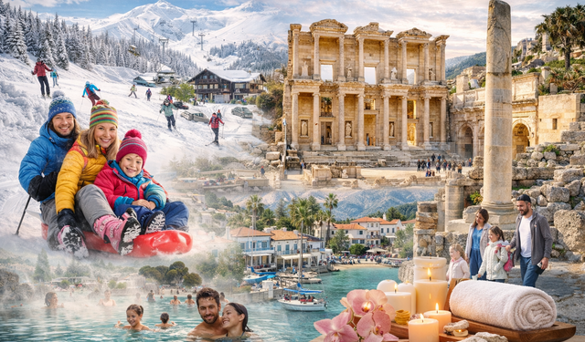 Ege'de turizm rotası kışa döndü: Sömestir dopingi ile otellerde doluluk artıyor