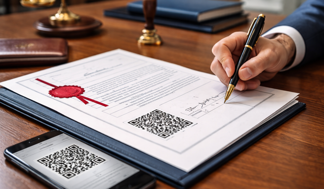 Noter belgelerinde yeni dönem: Karekod zorunluluğu geliyor