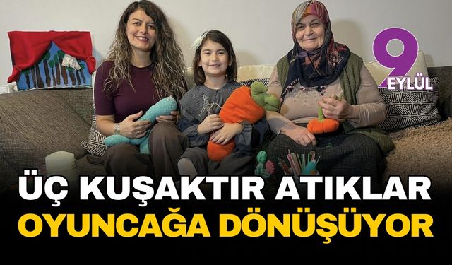 İzmirli küçük Flora’nın büyük dünyası: Çöpe gidecek her parça onun elinde sanata dönüşüyor