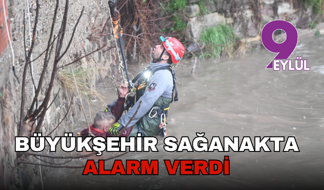 İzmir Büyükşehir Belediyesi sağanakta alarm verdi