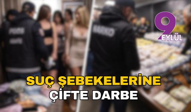 İzmir’de suç şebekelerine çifte darbe