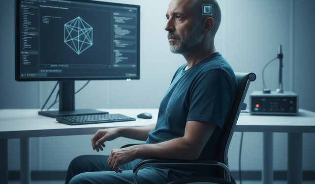 Bilgisayarı düşünerek kontrol etti