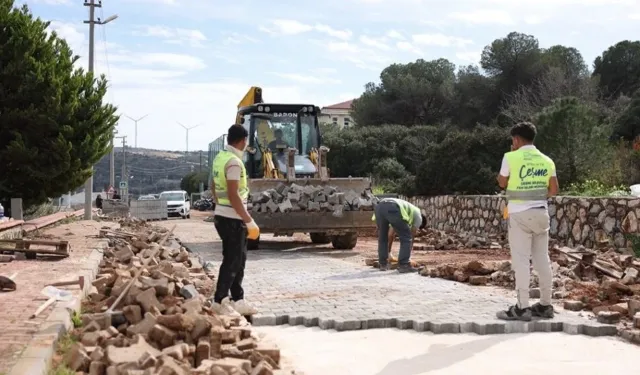 Çeşme’de yol yenileme seferberliği: 2026’nın ilk iki ayında 32 bin metrekareyi aşan çalışma
