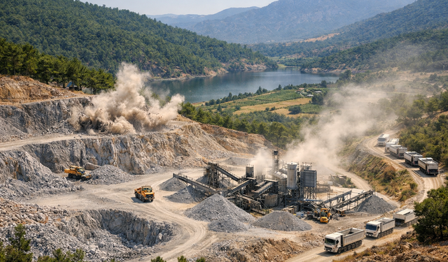 Menemen'de kalker ocağı yeniden iptal