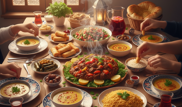 Ramazan'da ilk iftarın heyecanı sofralara yansıyor: İşte ilk güne özel menü tarifi