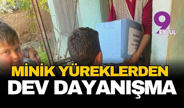 Ödemiş'te minik yüreklerden dev dayanışma