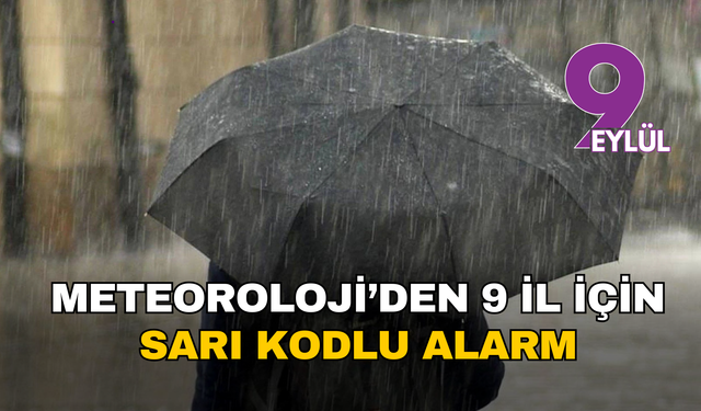 Meteoroloji’den 9 il için sarı kodlu alarm: Ege ve Marmara’da fırtına ve sağanak etkili olacak
