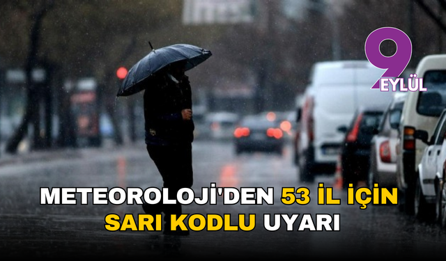 Meteoroloji’den 53 il için sarı alarm: Sağanak, kar ve fırtına yolda