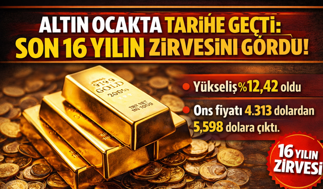 Altın ocakta tarihe geçti: Son 16 yılın zirvesini gördü!