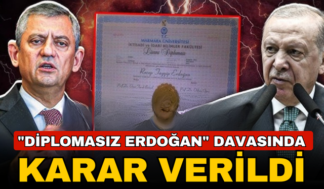 "Diplomasız Erdoğan" davasında karar verildi!