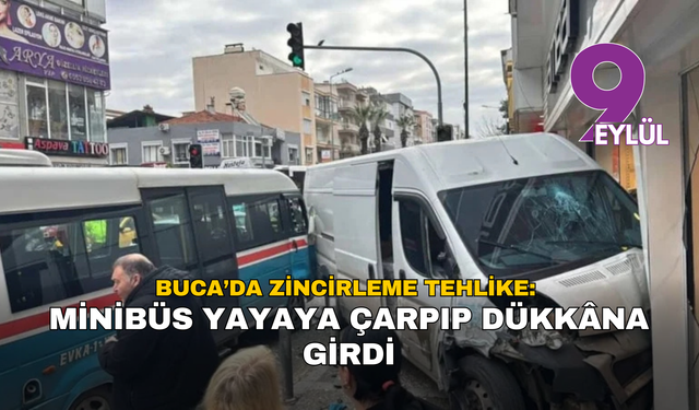 İzmir’de kontrolden çıkan minibüs yayayı ezdi