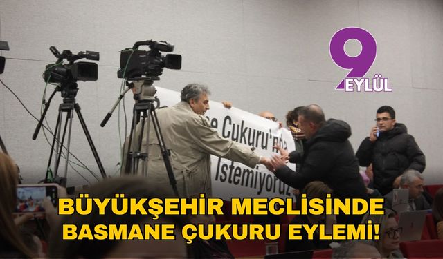 Büyükşehir’de Basmane Çukuru eylemi!