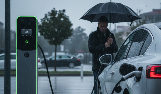 Yağmurda elektrikli araç şarj edilir mi?