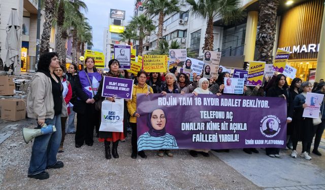İzmir'de kadınlar Rojin için yürüdü